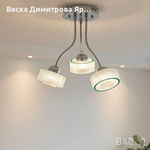 Стилен LED спот с 3 светлини, снимка 2 - Лампи за таван - 52097075