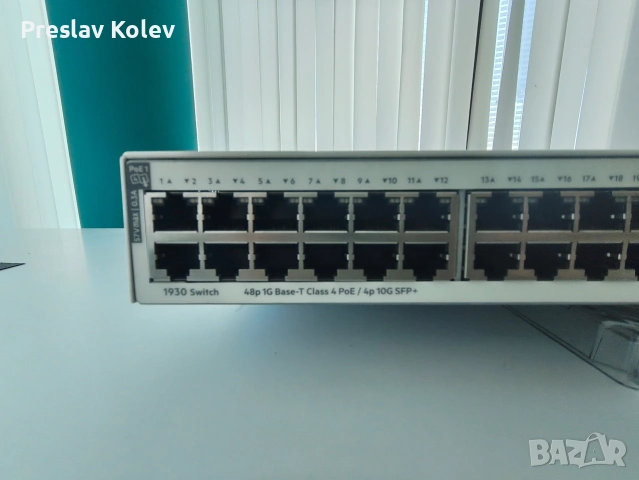 HPE Aruba Instant On 1930 48G PoE Switch JL686A – 48 портов управляем
