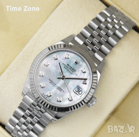 Rolex Datejust 31mm (36mm) Steel Diamond Dial Дамски Различни Варианти, снимка 3 - Дамски - 54043835