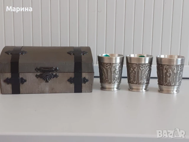 Немски чаши за ракия Antik*Vintage #79., снимка 2 - Антикварни и старинни предмети - 50737321