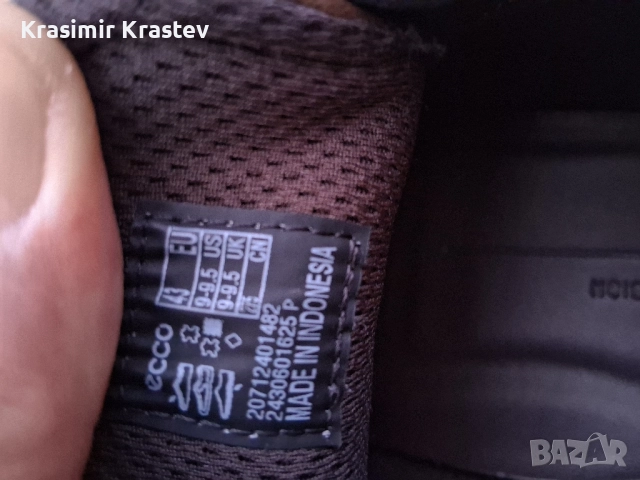 Спортно елегантни обувки Ecco 43, снимка 2 - Спортно елегантни обувки - 52177004