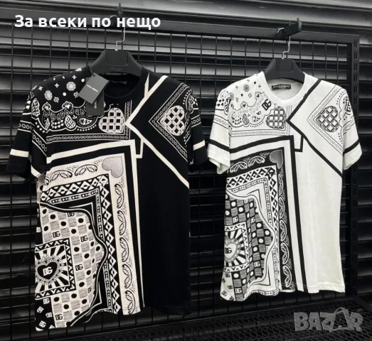 Dolce&Gabbana Мъжка Тениска👕Мъжка Блуза С Къс Ръкав Долче И Габана - 2 Налични Цвята Код D1799, снимка 1 - Тениски - 48987161