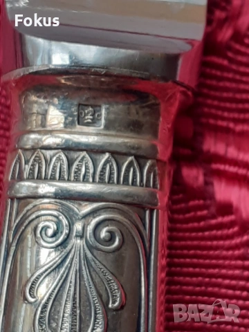 Стари антикварни посребрени луксозни ножове Christofle 2 бр., снимка 5 - Антикварни и старинни предмети - 53726677