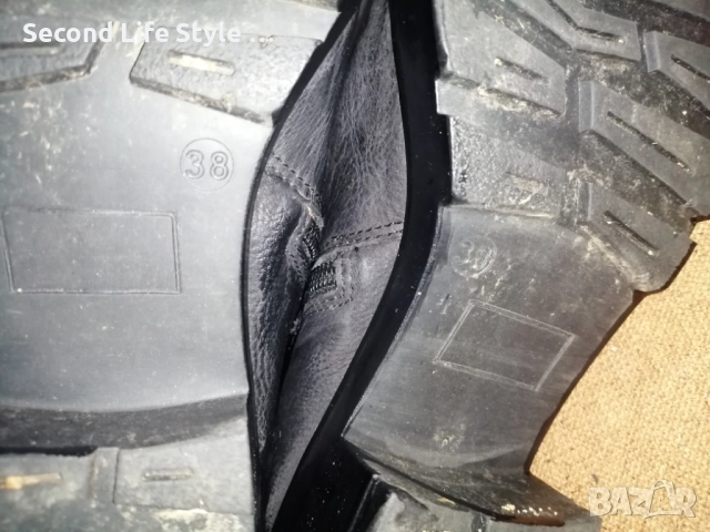 №38 дамски боти естествена кожа в черен цвят марка 5th Avenue, снимка 10 - Дамски боти - 52915798