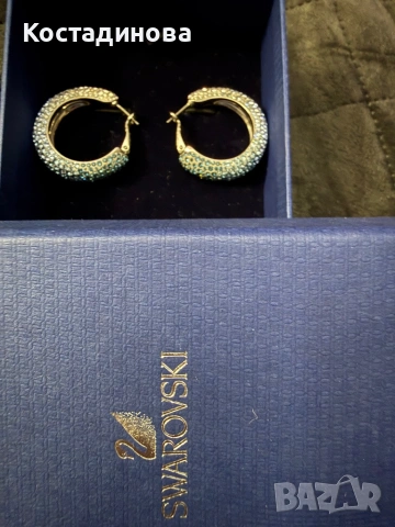 Обеци с кристали Сваровски, снимка 5 - Обеци - 53918425