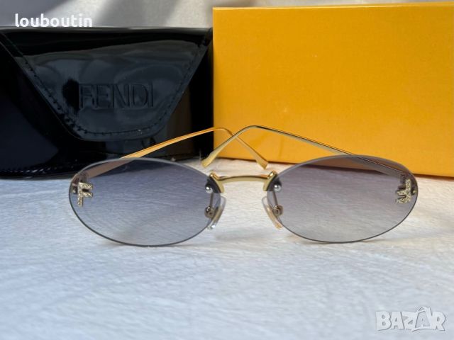 Fendi Дамски слънчеви очила елипса овални 4 цвята, снимка 4 - Слънчеви и диоптрични очила - 45276583