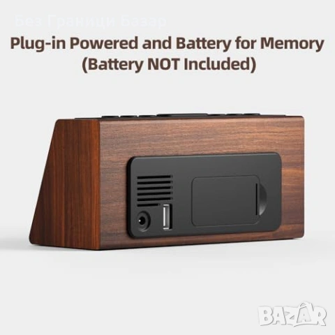 Нов Будилник с две аларми, USB зареждане и регулиране на звук за дом стая, снимка 5 - Друга електроника - 53156560