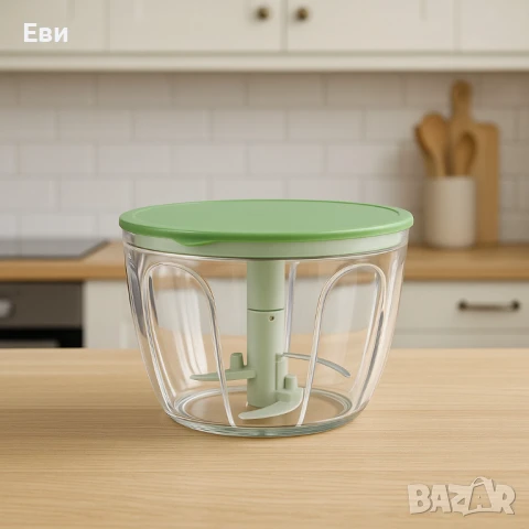 Мултифункционален уред 2в1 Oliver Voltz  – центрофуга и чопър, 4 л купа, снимка 3 - Аксесоари за кухня - 51377254