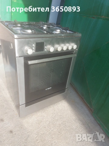 готварска печка бош цената е в евро. фурна на ток с 4 газови котлона