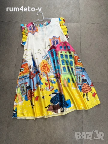 Сатенена рокля в 2 цвята , снимка 1