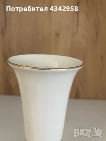 Alka. Porcelain. 1938-1958г.Ваза, снимка 5 - Антикварни и старинни предмети - 51368139