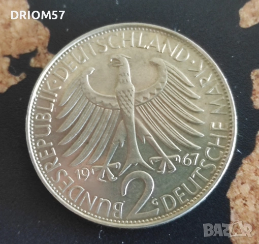 Монети Германия - 2 бр. [1967], снимка 3 - Нумизматика и бонистика - 53633555