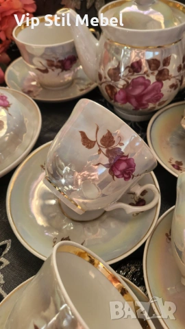 Руски сервиз за чай , снимка 10 - Сервизи - 53731273