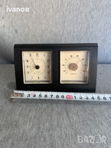 будилник кварцов с термометър , снимка 1 - Антикварни и старинни предмети - 45268529