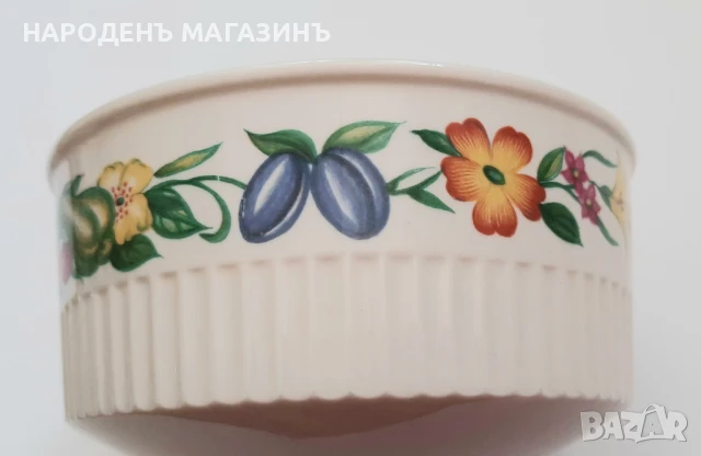 VILLEROY & BOCH - Две порцеланови купи порцелан + подарък порцеланова плоча картина на Вилерой, снимка 11 - Други ценни предмети - 51276201