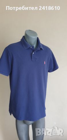 POLO Ralph Lauren Pique Cotton Custom Slim Fit Mens Size L ОРИГИНАЛ! Мъжка Тениска!, снимка 6 - Тениски - 45456036