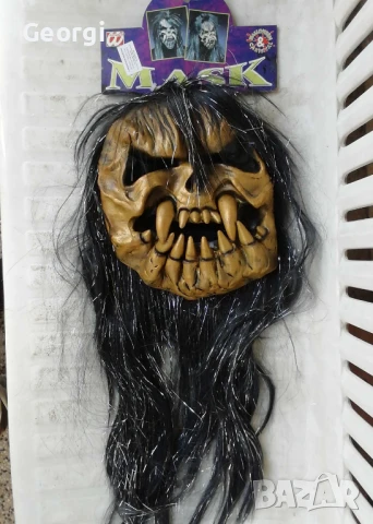 Карнавална маска с перука/парти/хелоуин , снимка 3 - Продукти за коса - 51231522