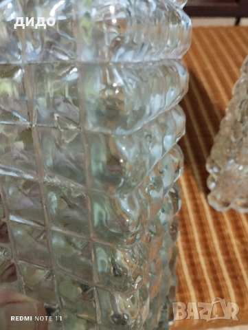 Комплект кристални вази , снимка 3 - Вази - 44973374