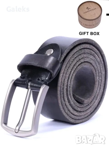 Луксозен, Мъжки, Спортен кожен колан S.WORKER* с кутия /Върхова телешка кожа!, снимка 5 - Колани - 50561964
