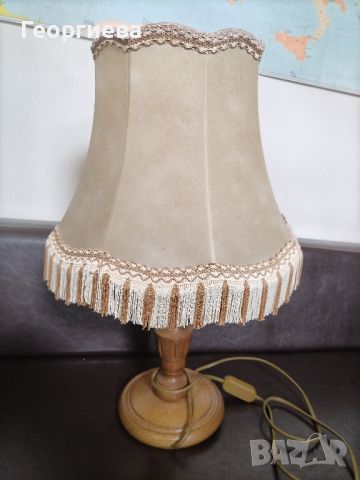 Лампа с абажур от кожа
