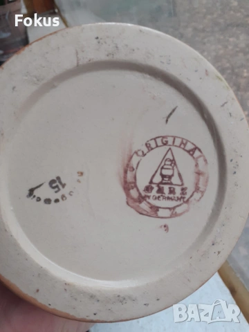 GERZ Germany Голяма колекционерска немска халба с капак, снимка 6 - Антикварни и старинни предмети - 53445433