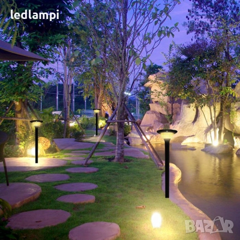 Соларно LED Градинско Тяло 15W Сензор Дистанционно CCT 3в1 IP65, снимка 12 - Соларни лампи - 40081002