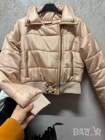 Преходно яке Силиконова вата balmain, снимка 3 - Якета - 50912271