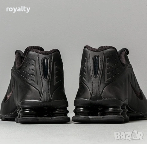 Nike Shox R4 Black Черни Мъжки Маратонки с Кутия Найк 40-45 Номер , снимка 4 - Маратонки - 53064108