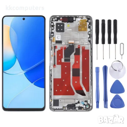 LCD Дисплей и Тъч Скрийн с Рамка за Huawei Nova 9 SE, снимка 1 - Резервни части за телефони - 47151875