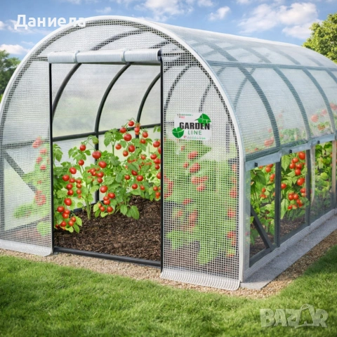 Градинска четирисегментна бяла оранжерия - модерен и ярък дизайн - 6 х 3 х 2м, снимка 2 - Оранжерии - 53617271