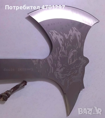 Брадва вълк с калъф , снимка 4 - Ножове - 53031791
