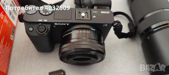 Sony Alpha 6300+обективи sony 16-50 + sony 55-210 + Sony карта памет, снимка 2 - Фотоапарати - 45809924