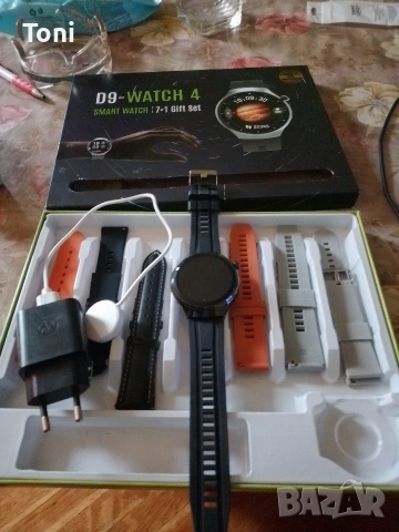 смарт часовник D-9 WATCH 4 smart watch, часовник Geneva, снимка 3 - Мъжки - 53994449