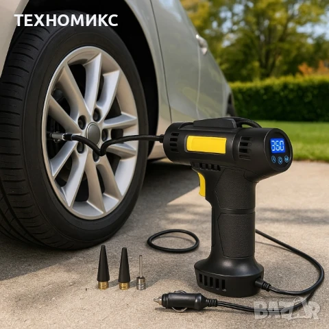 Безжичен дигитален компресор за автомобил , снимка 11 - Аксесоари и консумативи - 51332181