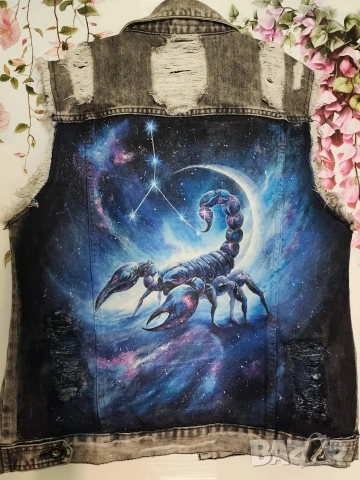 Яке с индивидуален ръчен дизайн – единствено по рода си, снимка 2 - Якета - 53298666