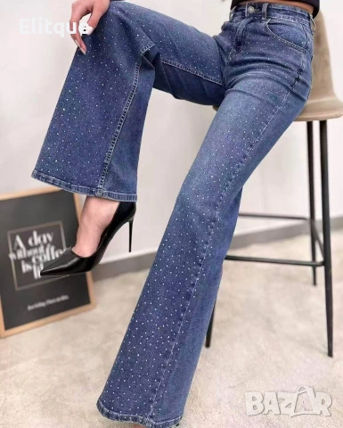 дамски дънки с камъни 