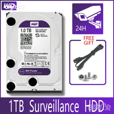 Твърд диск 1TB 3.5" HDD ,Реновиран ,SATA3 (6Gb/s) ,2 Години Гаранция, снимка 2 - Твърди дискове - 45005224