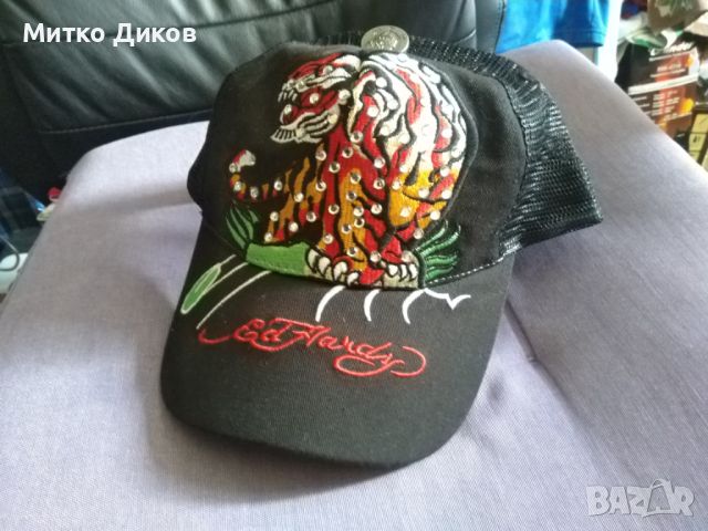 Ed Hardy Vintage Tatto Wear маркова лятна шапка с козирка регулируема нова, снимка 1 - Шапки - 46058351