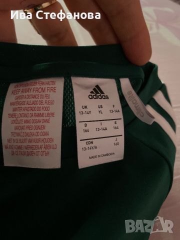 Нова зелена оригинална тениска tshart Adidas Адидас , снимка 5 - Спортни дрехи, екипи - 45620203