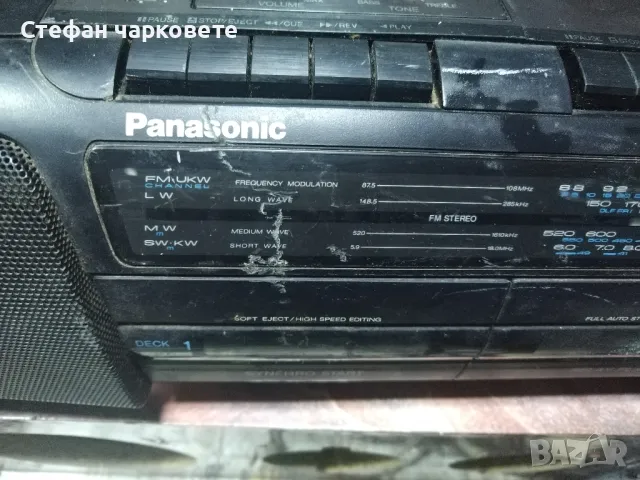 двукасетачен касетофон Panasonic, снимка 4 - Радиокасетофони, транзистори - 48121238