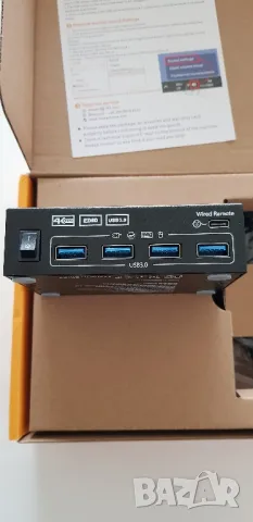 KVM превключвател KC-KVM202AS – HDMI 2.0, Dual Display, USB 3.0, 4K@60Hz, снимка 4 - Кабели и адаптери - 50130083