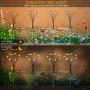 AONESY соларни светлини за декорация на градина, 4 пакета от 32 светодиода, водоустойчиви,топло бяло, снимка 7