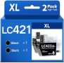 Нови SANCTink LC421XL мастилени касети за принтер Brother MFC-J1010DW 2BK, снимка 1 - Принтери, копири, скенери - 45974977