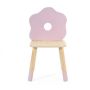 Дървено столче за деца с облегалка - Цвете (004)