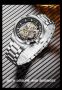 LIGE Skeleton Reloj Hombrе моден кварцов часовниk скелет,неръжд. стомана модел 2024,уникален дизайн, снимка 6