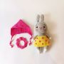 Детска играчка зайче, ръчна изработка, плетени играчки, подарък за момиче, снимка 9