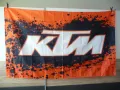 KTM знаме флаг КТМ рекламно кросов мотор оранжвео моткрос пръски, снимка 1