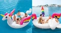 Надуваем дюшек парти остров Еднорог Intex 503 x 335 x 173 см, за парти, Unicorn Party, снимка 10