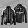 Classic Motorcycle Men's Vintage Leather Jacket Triumph НОВО кожено мото яке Триумф, снимка 1