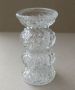 Стара малка стъклена ваза 13 см вазичка ок. 1980 г., отлична, снимка 1 - Вази - 45733098